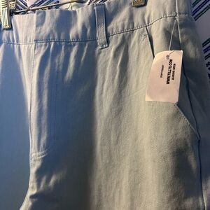 NWT Full Tilt Light Blue Cargo Pants w/Elastic Waistband & Zipper Front SO CUTE